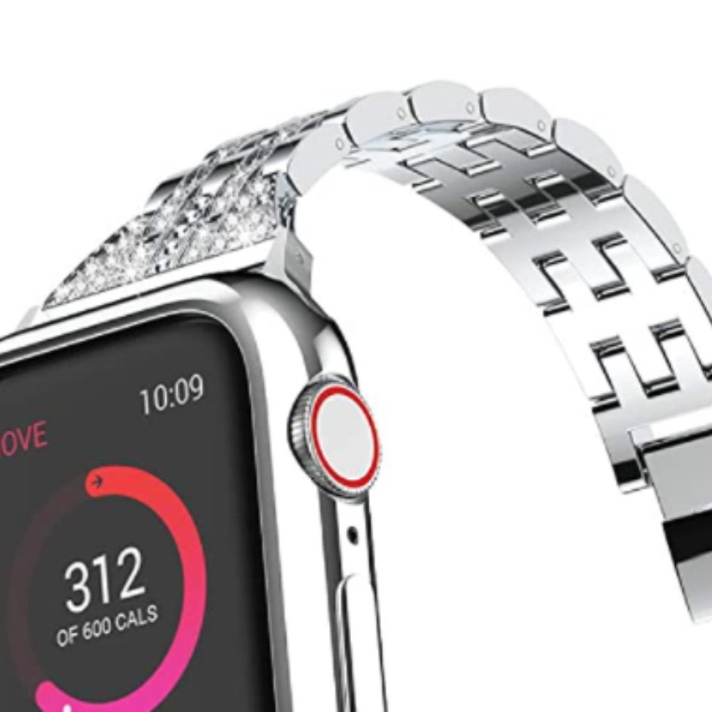 Apple Watch Rhinestone Metal Jewelry Wristband